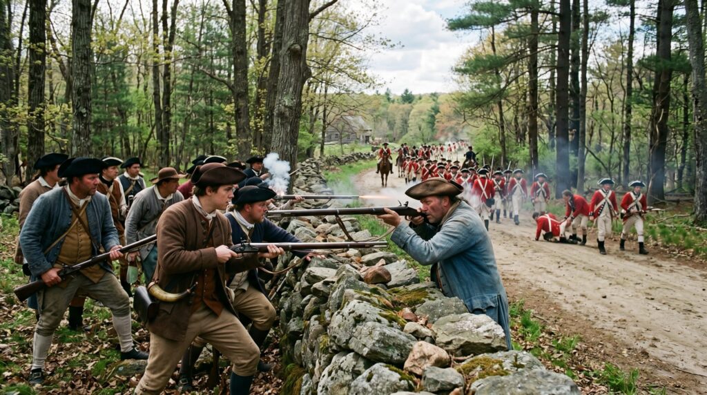 Battles of Lexington and Concord — detail