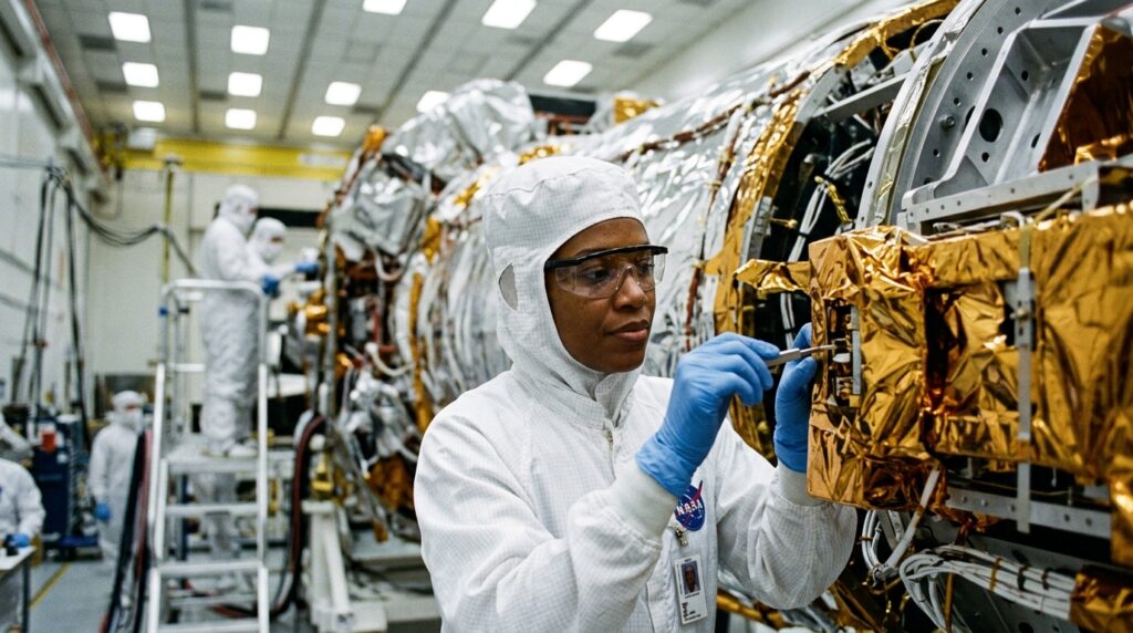 Chandra X-ray Observatory Complete — detail