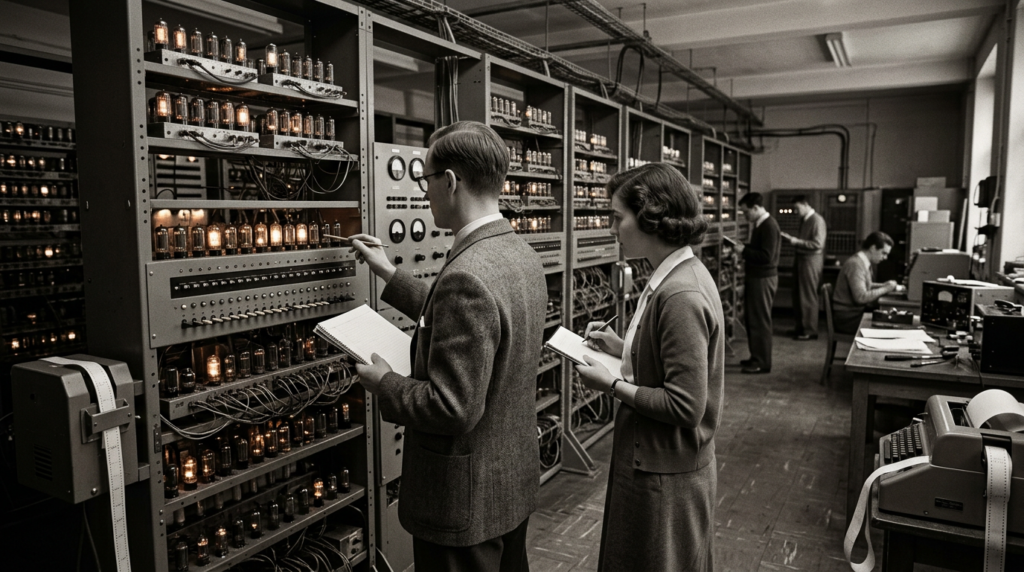 EDSAC Runs Its First Program — detail