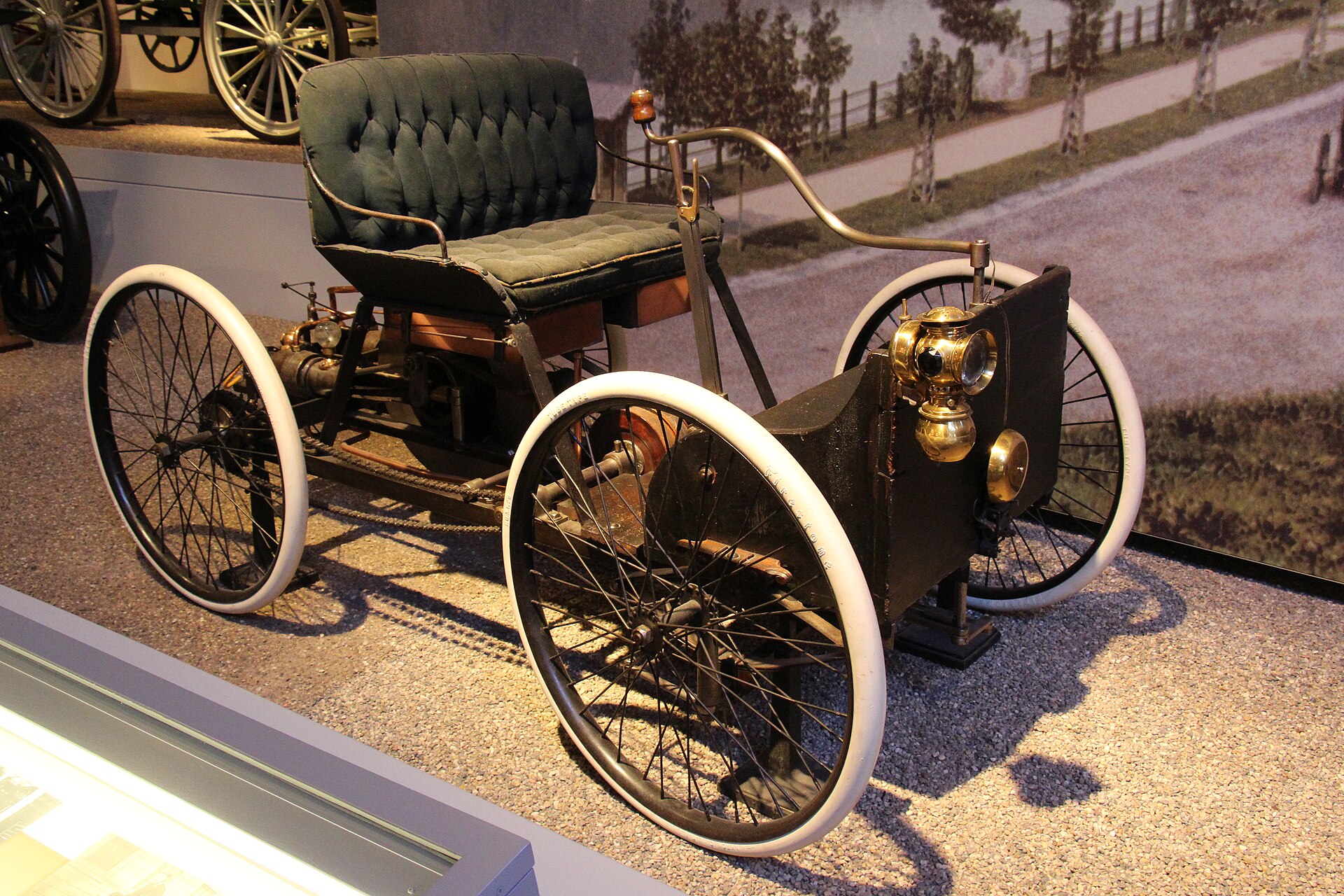 Henry Ford tests his first automobile: the Quadricycle